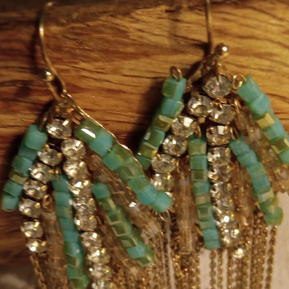 Turqoise and Gold Earrings